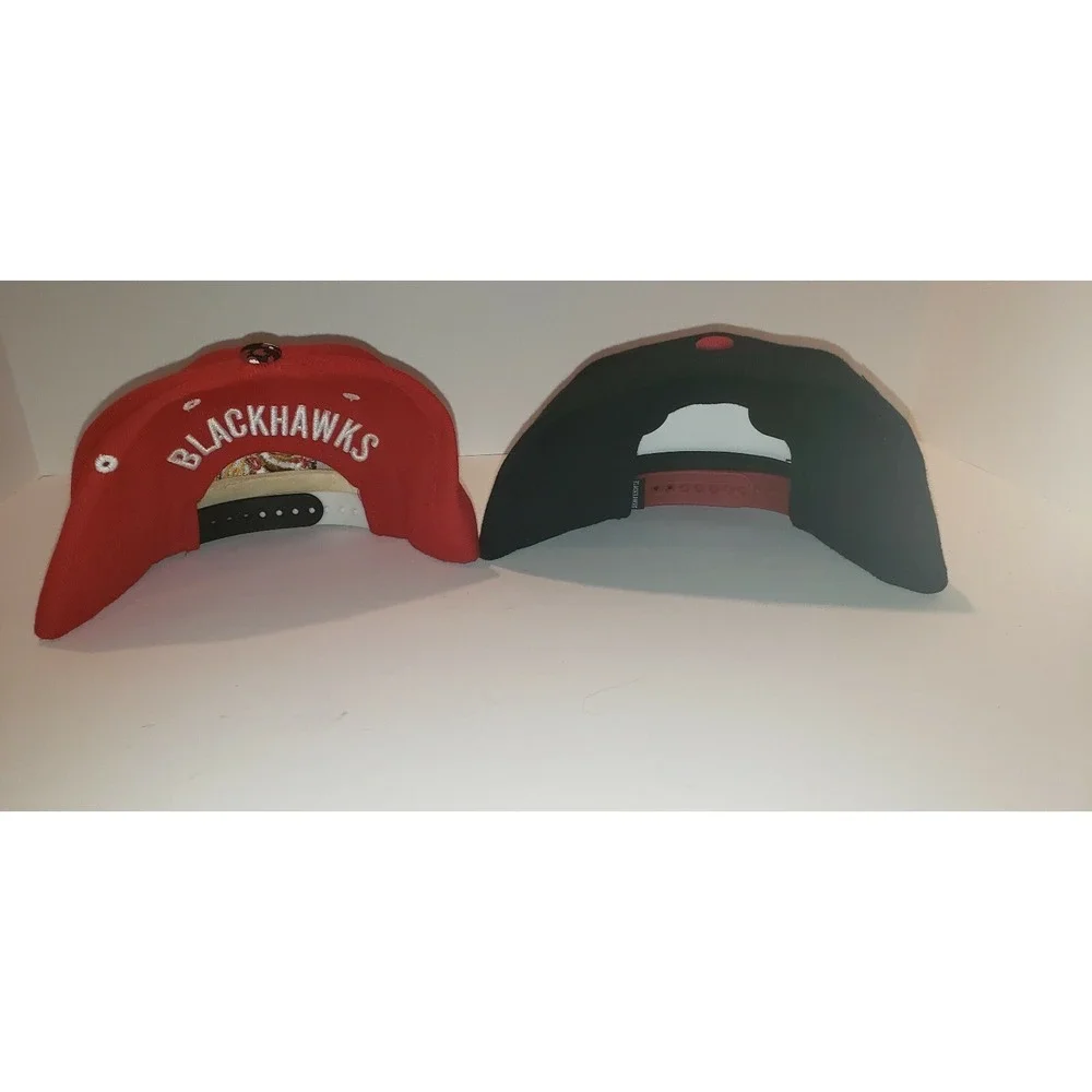 Lot of 2 CHICAGO BLACKHAWKS Hats Caps - Snapback Zephyr and 47